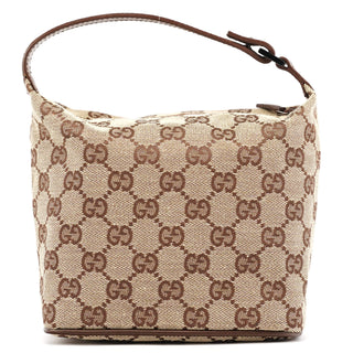 Gucci 34080 Beige Brown GG Handbag