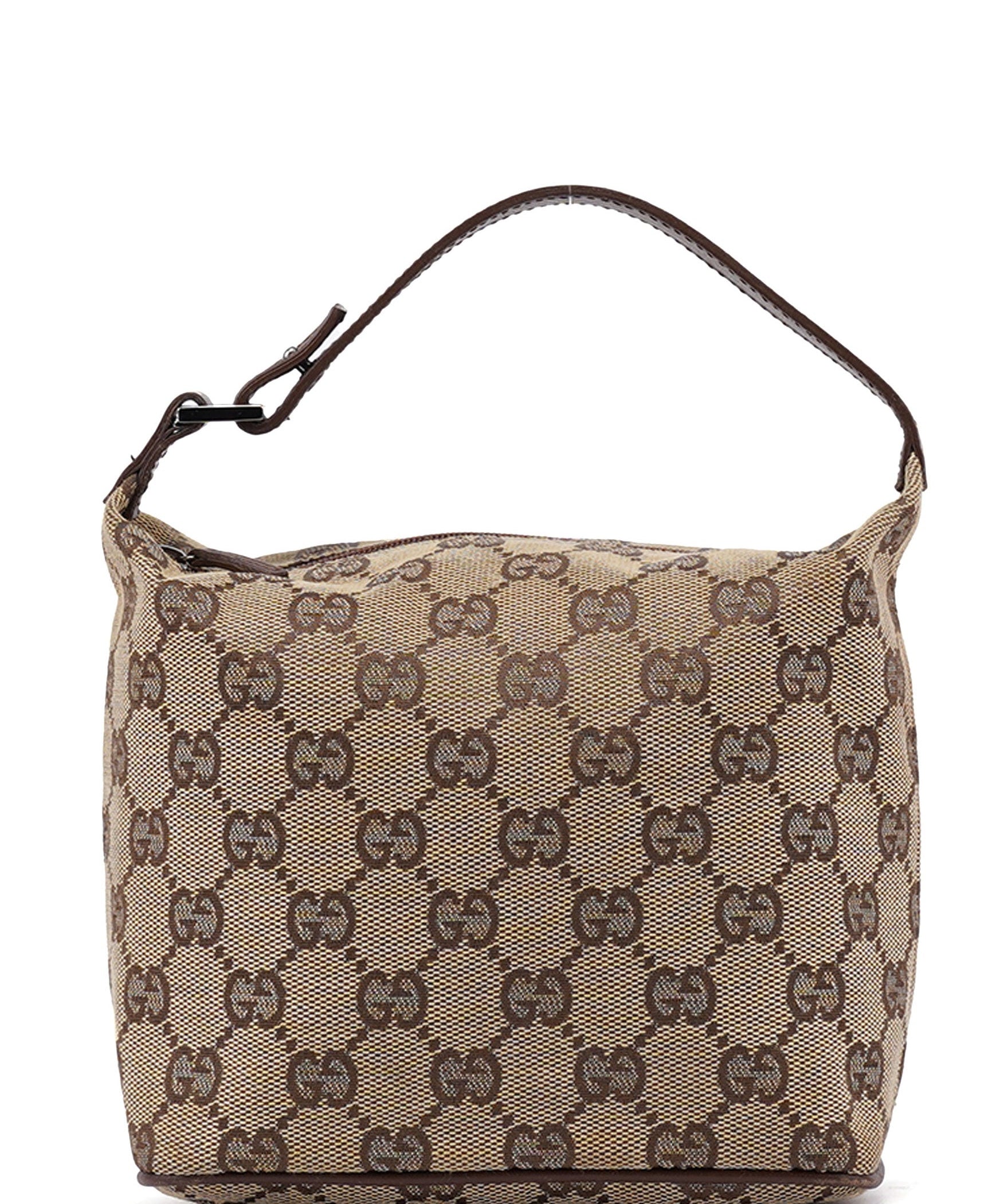 Gucci 34080 Beige Brown GG Handbag