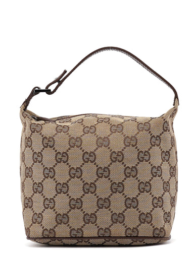 Gucci 34080 Beige Brown GG Handbag