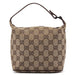 Gucci 34080 Beige Brown GG Handbag