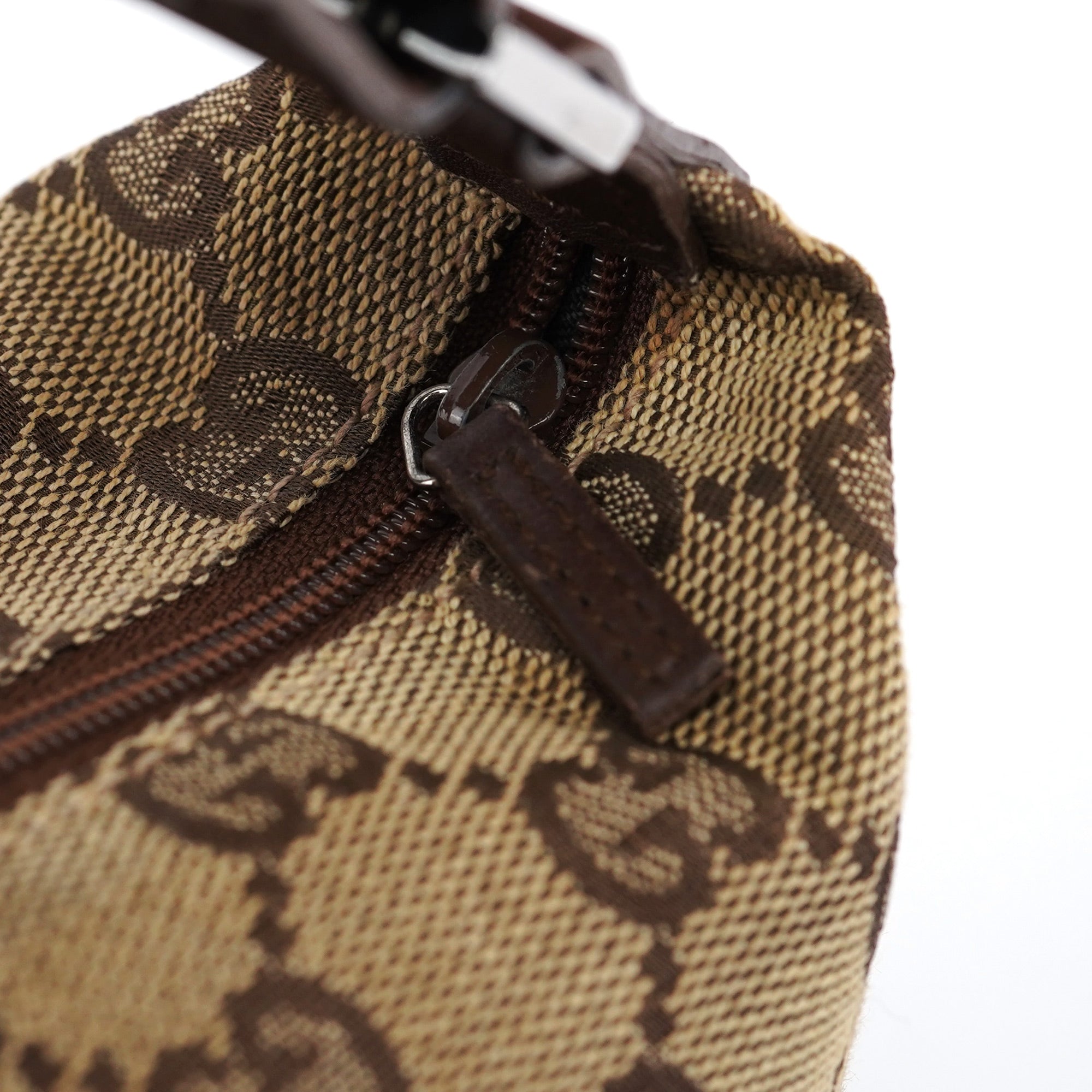 Gucci 34080 Sac à main en toile GG beige et marron