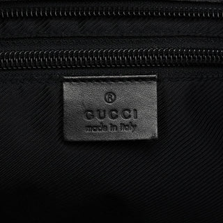 Gucci 34339 Anthracite Denim GG Leather Tote Bag