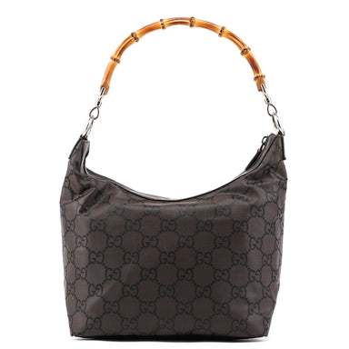 Gucci 35693 Brown GG Bamboo Shoulder Bag