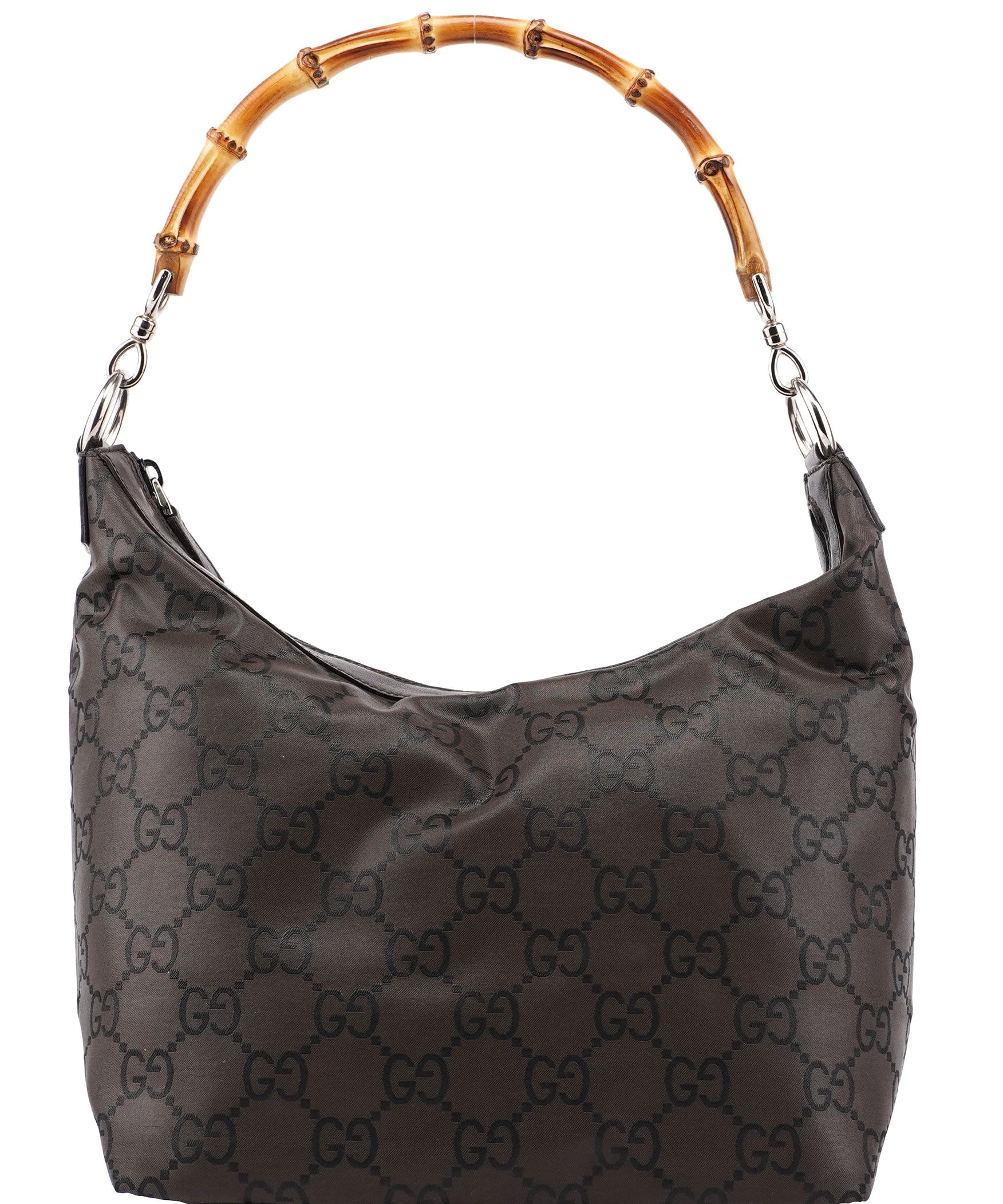 Gucci 35693 Brown GG Bamboo Shoulder Bag