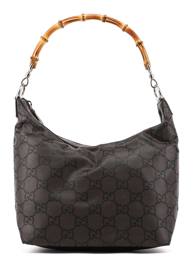 Gucci 35693 Brown GG Bamboo Shoulder Bag