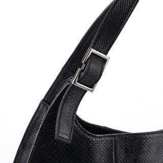 Gucci 5312. Gucci Black Lizard Embossed Shoulder Bag