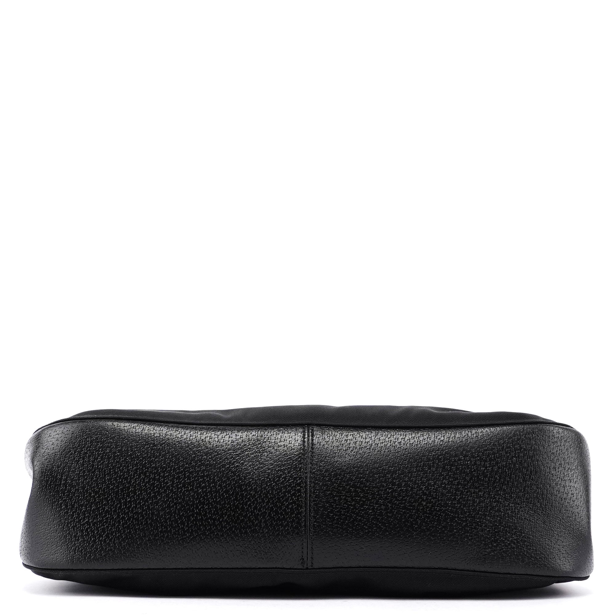 Gucci Bamboo Schultertasche aus schwarzem Canvas