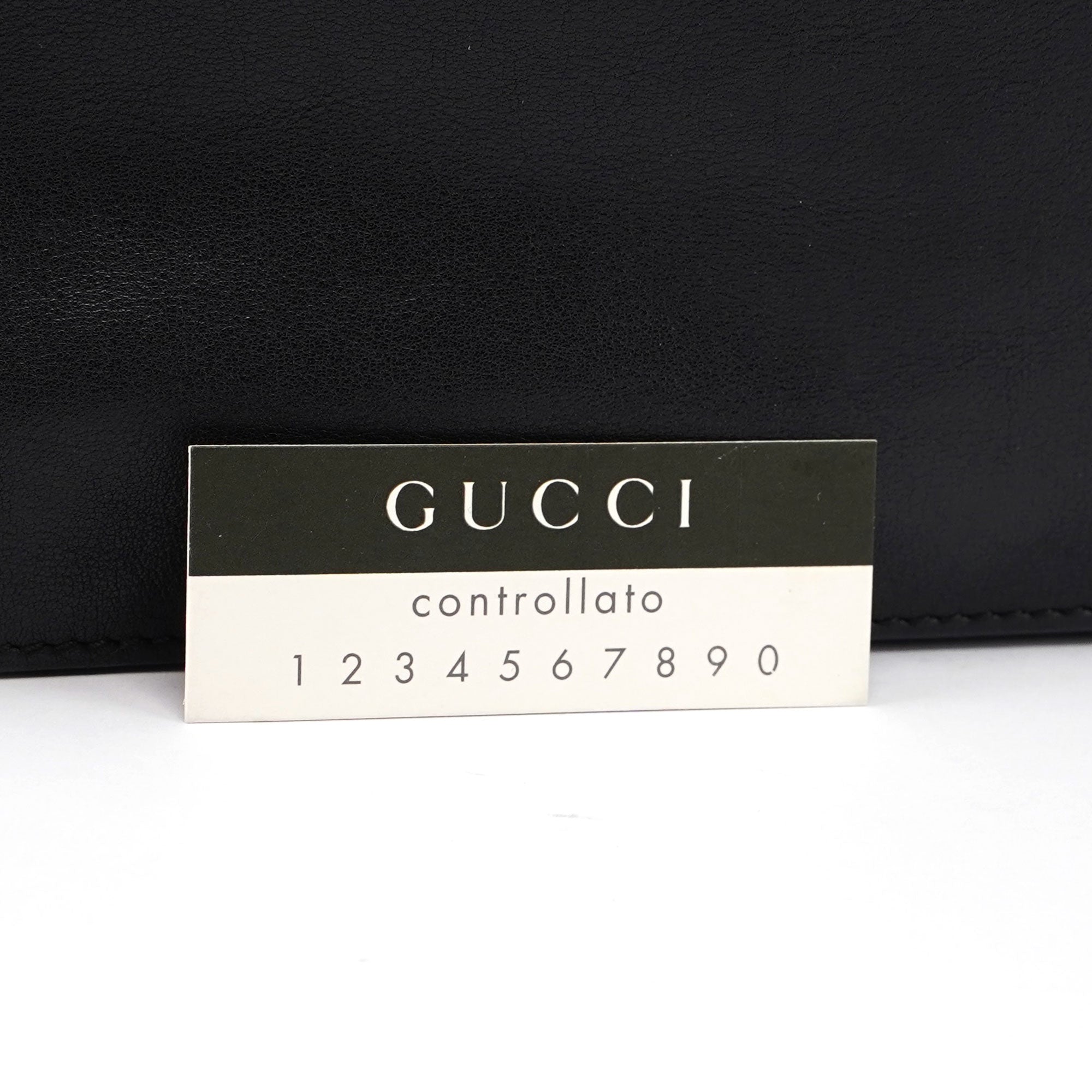 Gucci 5338. Gucci Black Calfskin Drawstring Chain Tote