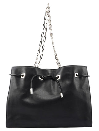 Gucci 5338. Gucci Black Calfskin Drawstring Chain Tote