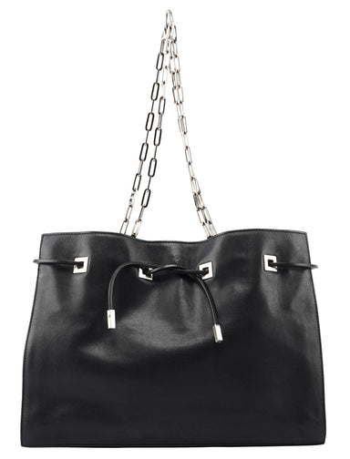 Gucci 5338. Gucci Black Calfskin Drawstring Chain Tote