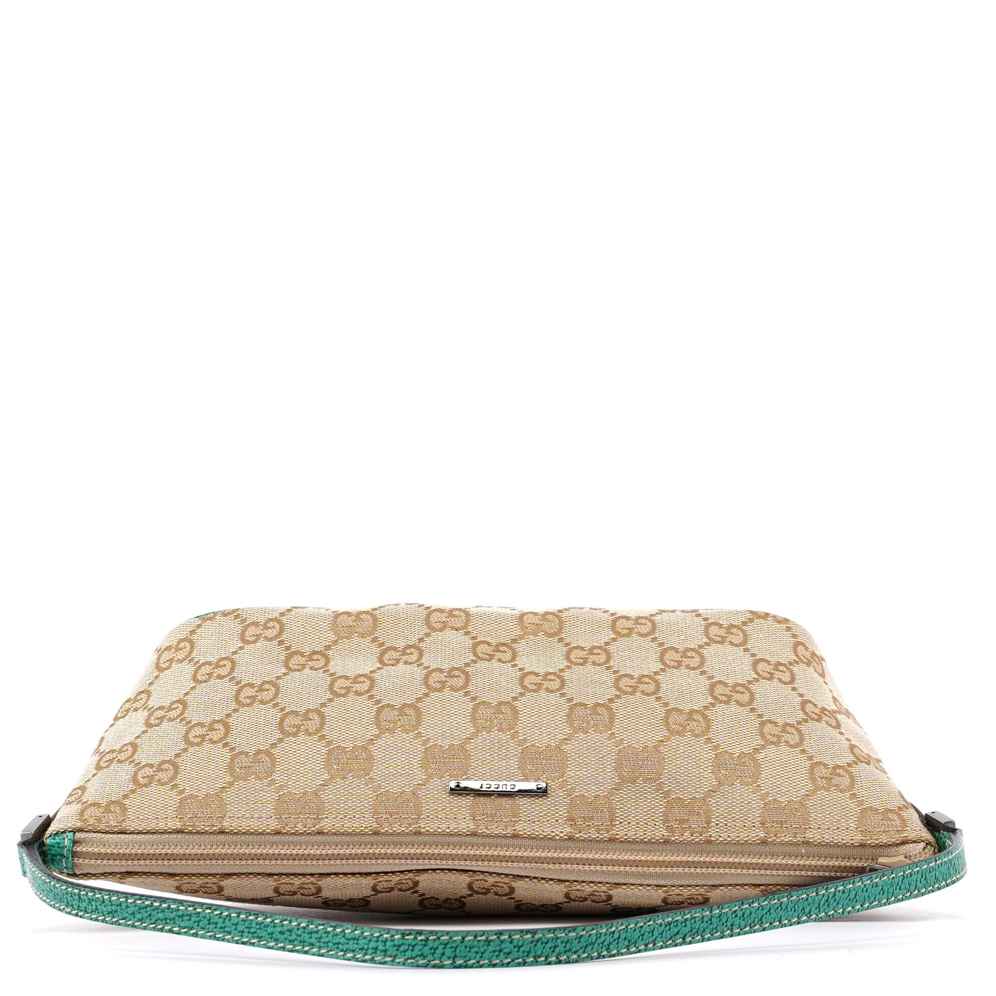 Gucci 5396. Gucci Beige Turquoise Boat Pochette