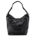 Gucci 73884 Black Calfskin V Hobo Shoulder Bag