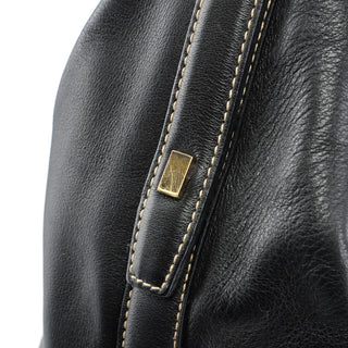 Gucci 73884 Black Calfskin V Hobo Shoulder Bag