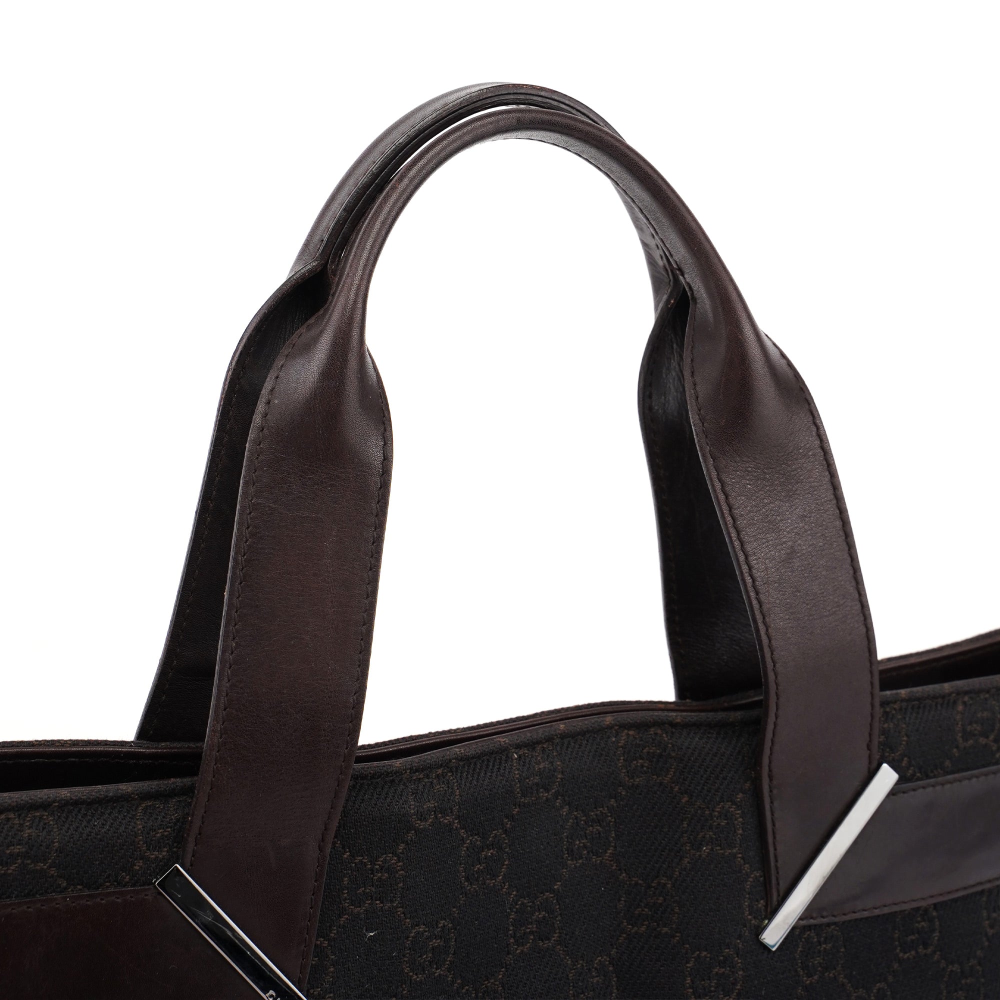 Gucci 73982 Brown GG Canvas Tote Bag