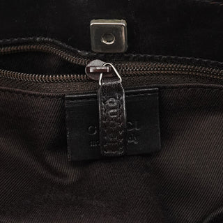 Gucci 73984 Brown GG Leather Tote Bag