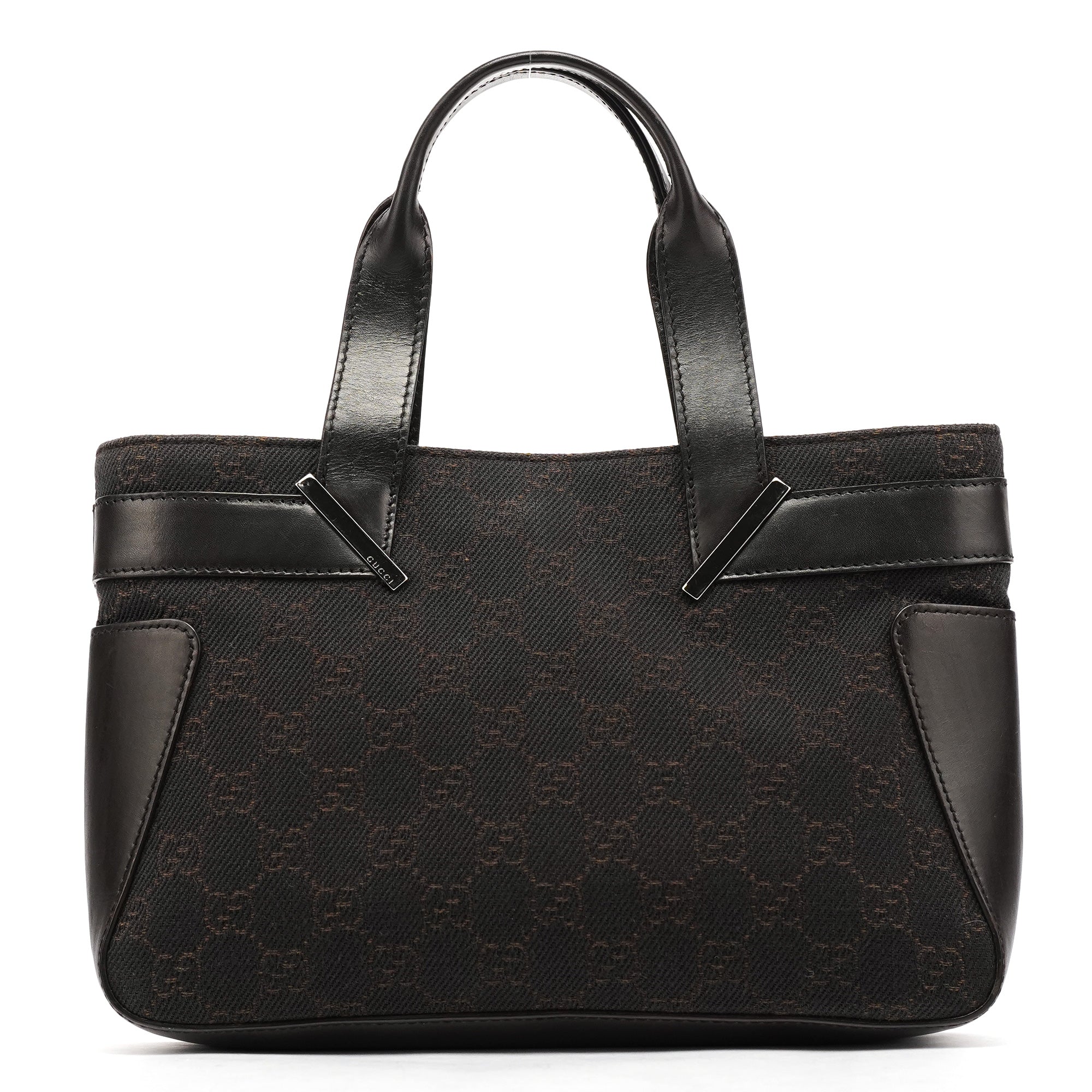 オリーブ☆ Gucci 73984 Brown GG Leather Tote Bag – Rediscover Vintage