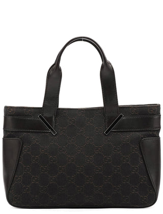 Gucci 73984 Brown GG Leather Tote Bag