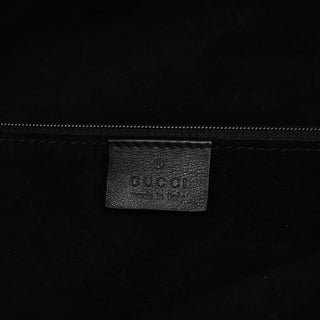 Gucci 76553 Black Calfskin Ruched Shoulder Bag