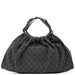 Gucci 76554 Anthracite GG Denim Dual Handle Bag