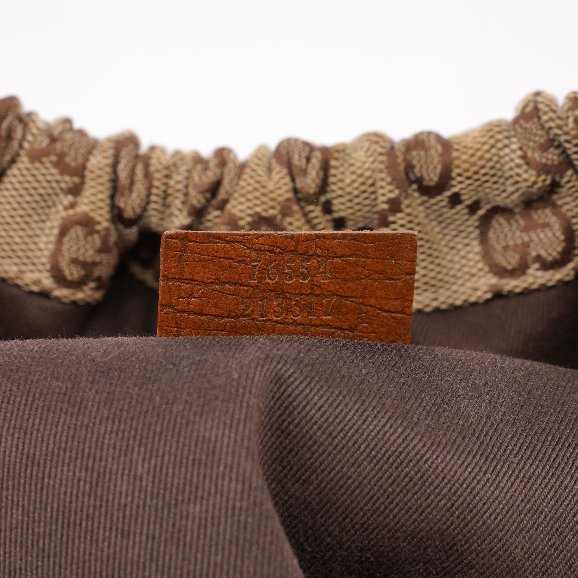 Gucci 76554 Sac à main à double anse en toile GG beige