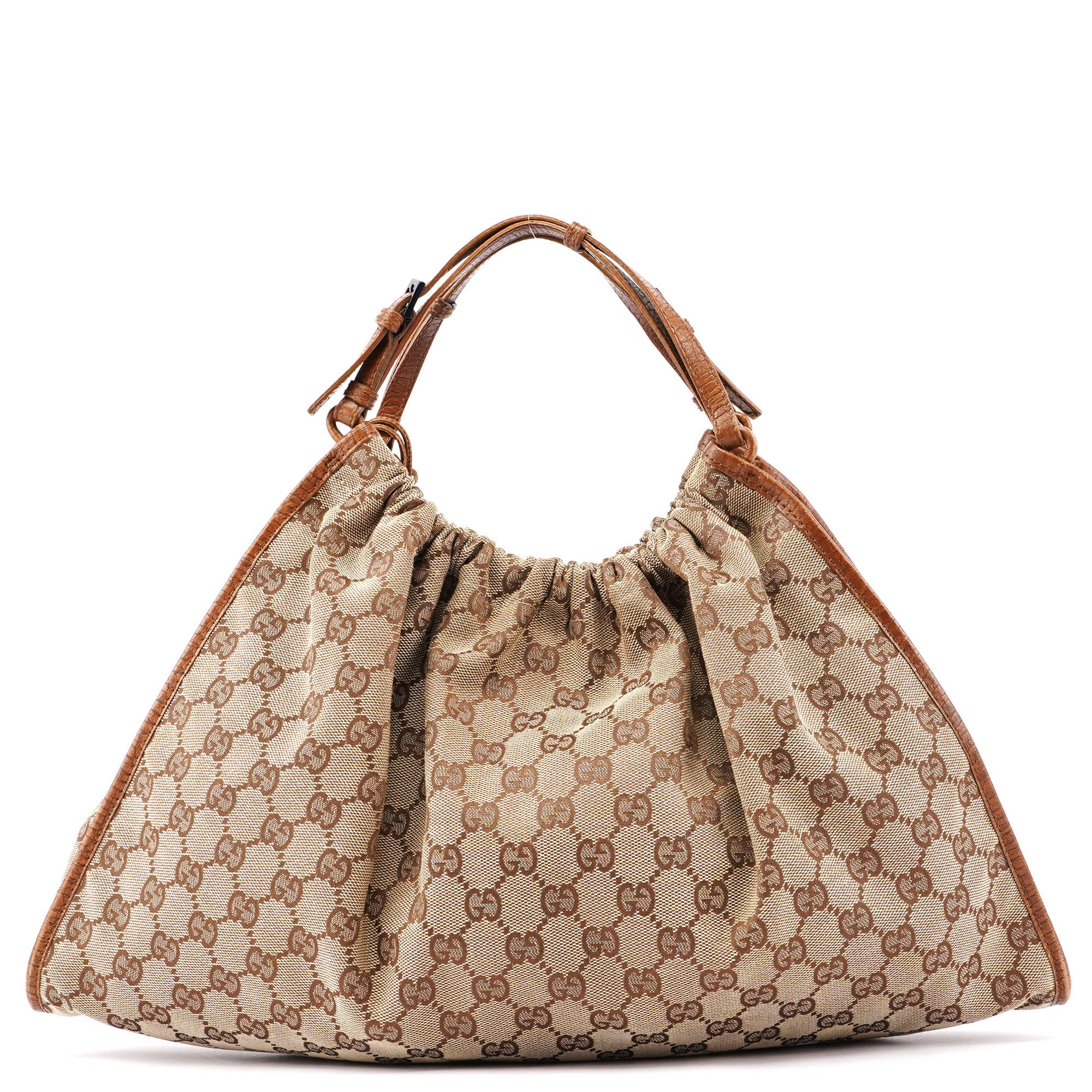Gucci 76554 Sac à main à double anse en toile GG beige