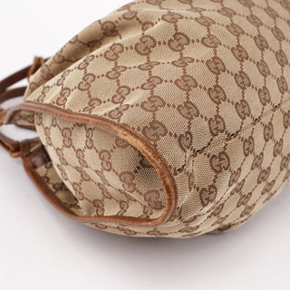 Gucci 76554 Beige GG Dual Handle Handbag