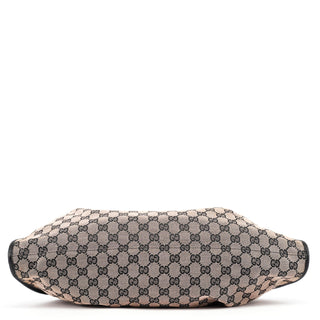 Gucci 76554 Beige GG Ruched Hobo Bag