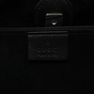 Gucci 76554 Black Calfskin Ruched Handbag