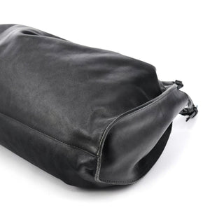 Gucci 76554 Black Calfskin Ruched Handbag