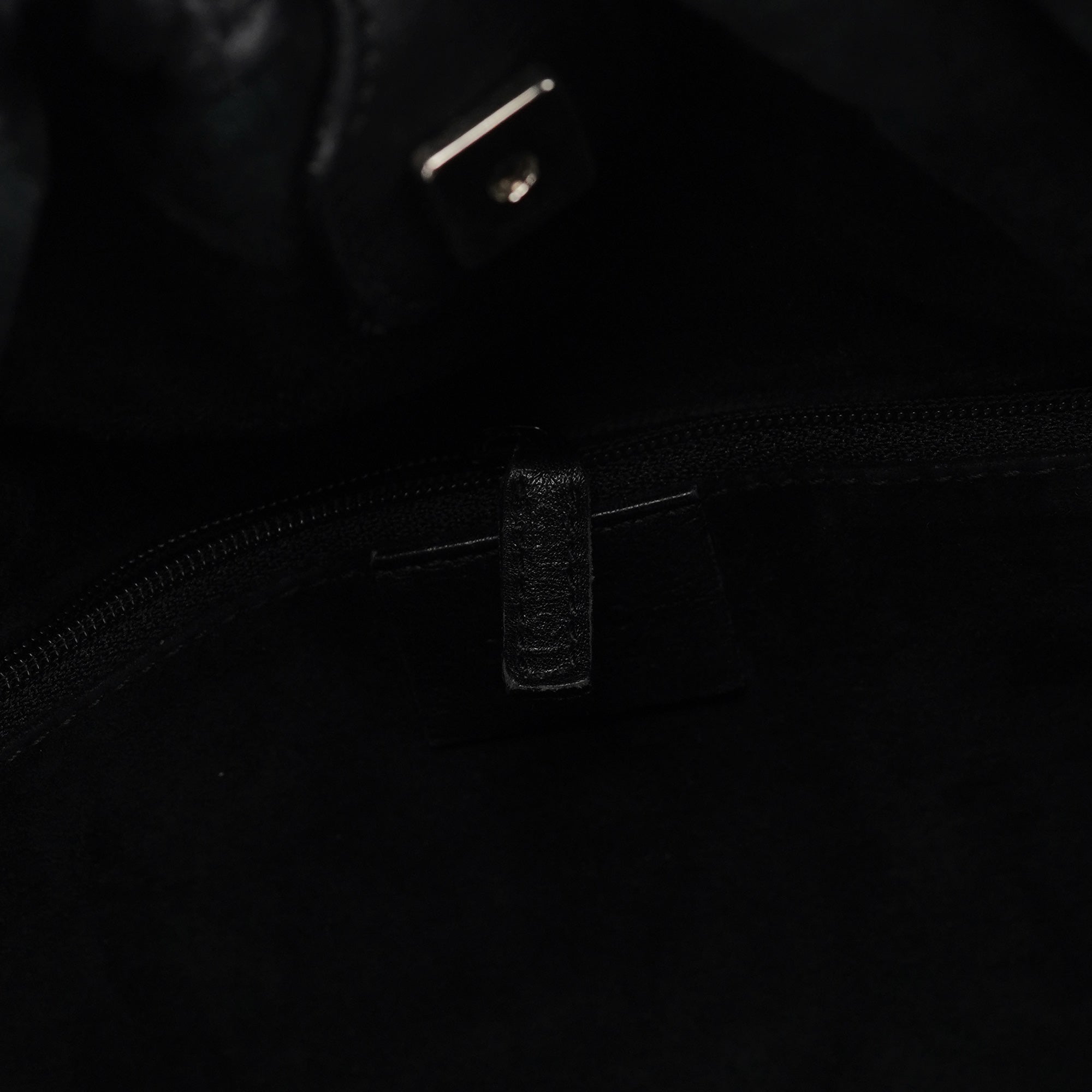Gucci 76554 Black Leather Ruched Bag