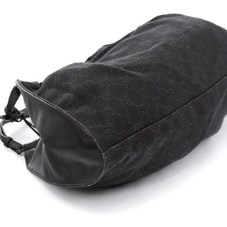 Gucci 76554 Brown GG Canvas Ruched Shoulder Bag