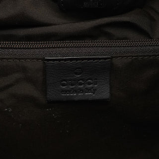 Gucci 76554 Brown GG Canvas Ruched Shoulder Bag