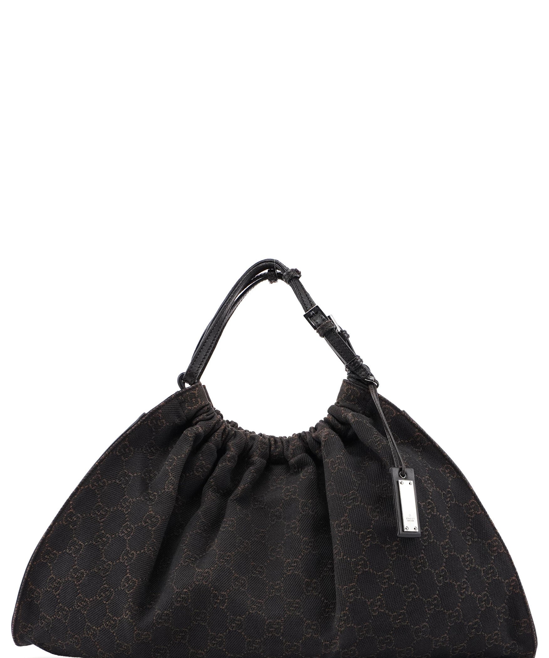 Gucci 76554 Brown GG Dual Handle Bag