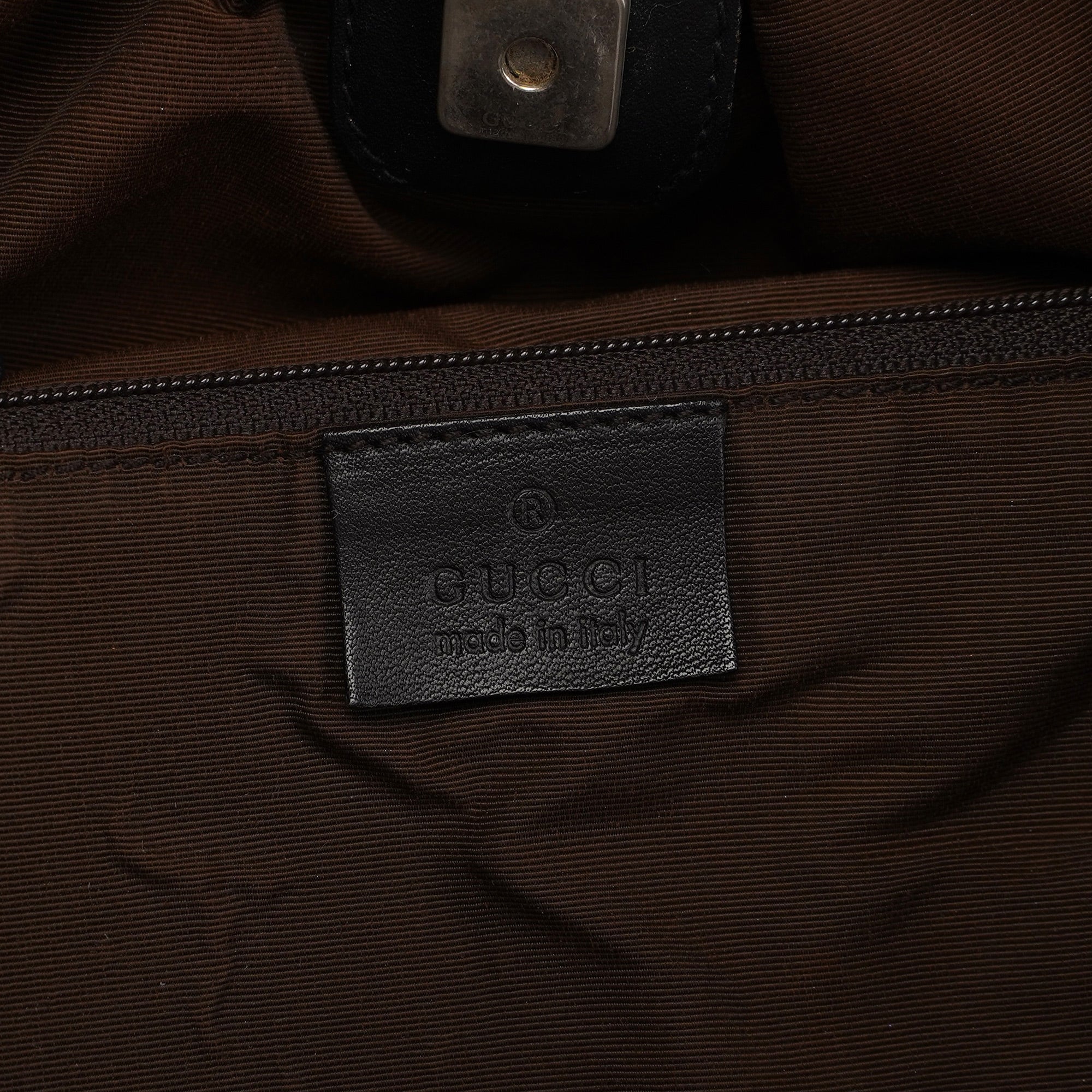Gucci 76554 Brown GG Dual Handle Bag