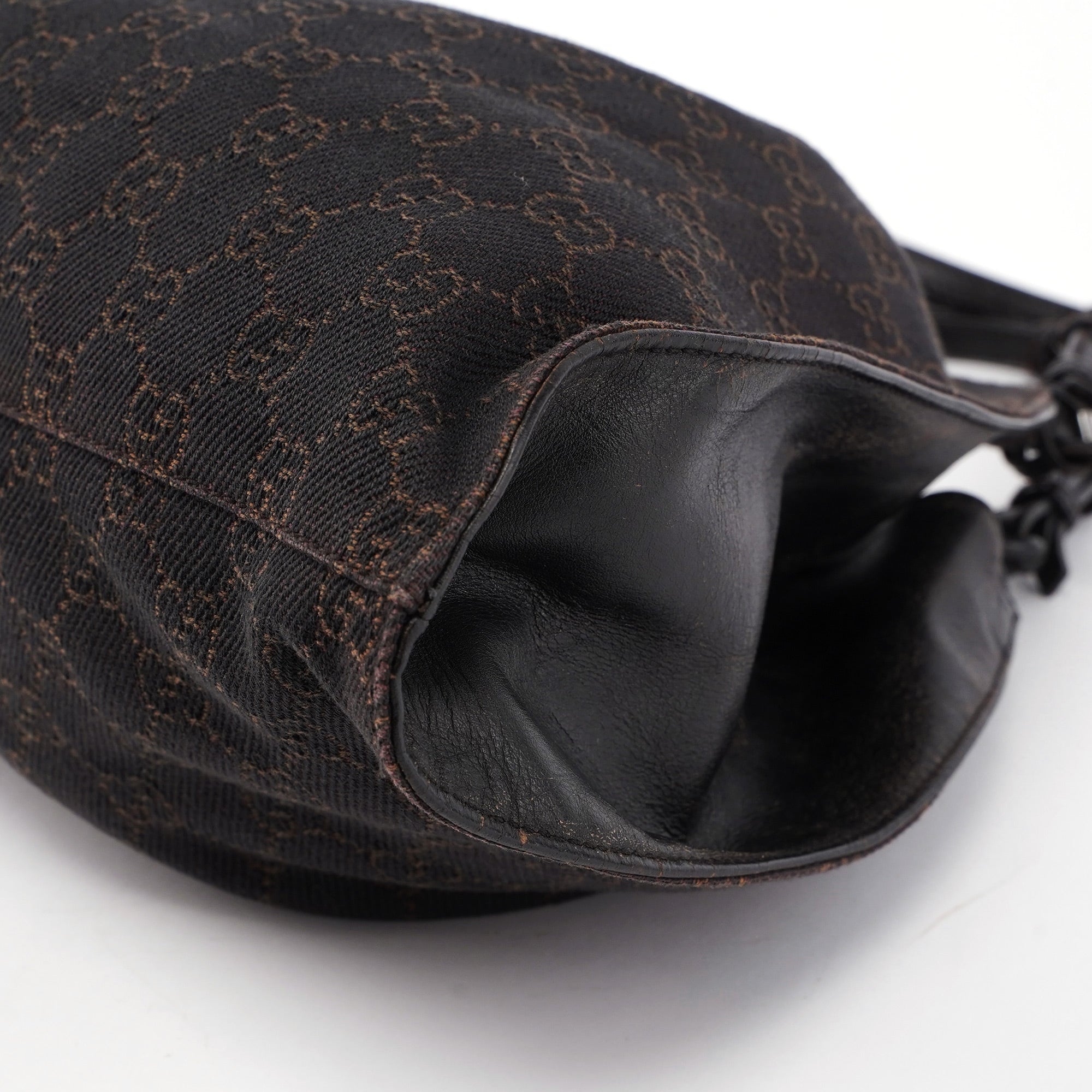 Gucci 76554 Brown GG Dual Handle Bag