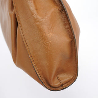 Gucci 76554 Light Brown Ruched Tote Bag