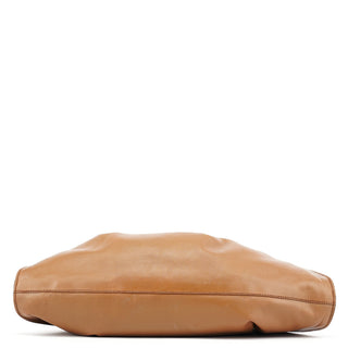 Gucci 76554 Light Brown Ruched Tote Bag