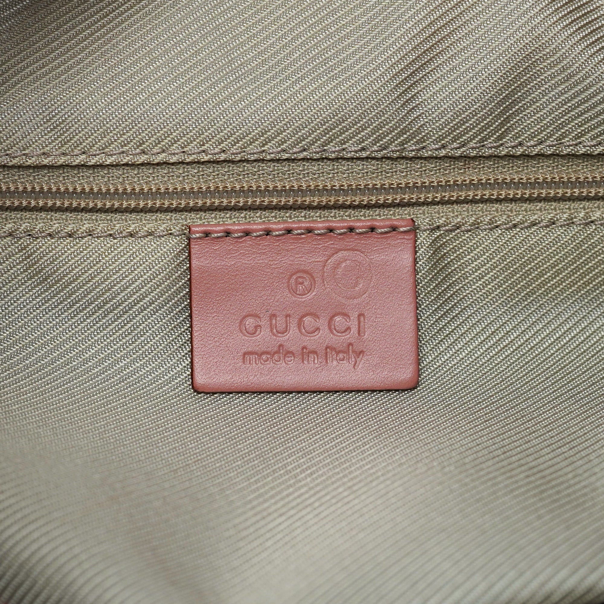 Gucci 77112 Pink Canvas Hobo Shoulder Bag