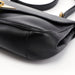 Gucci 90643 Black Calfskin Buckle Shoulder Bag