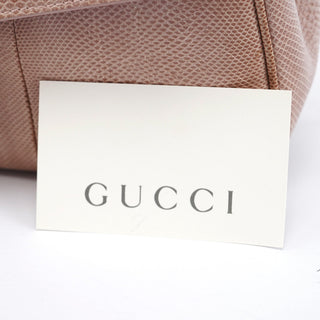 Gucci 90643 Pale Pink Lizard Shoulder Bag