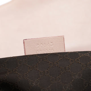 Gucci 90643 Pale Pink Lizard Shoulder Bag