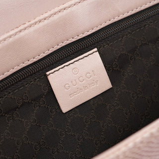 Gucci 90643 Pale Pink Lizard Shoulder Bag