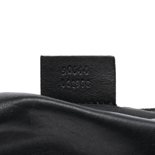 Gucci 90644 Black GG Canvas Drawstring Shoulder Bag