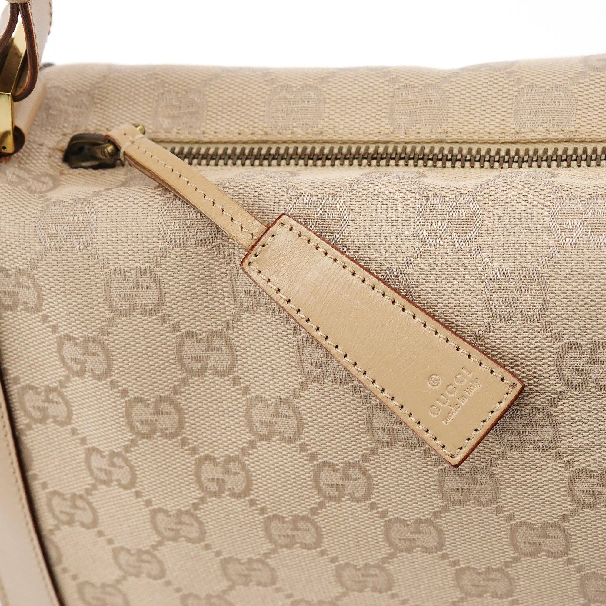 Gucci 92706 Beige GG Canvas Shoulder Bag