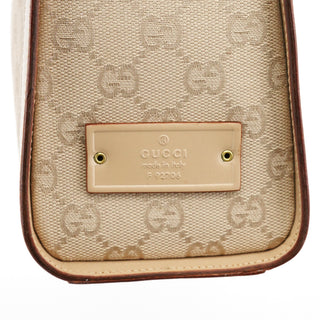 Gucci 92706 Beige GG Canvas Shoulder Bag