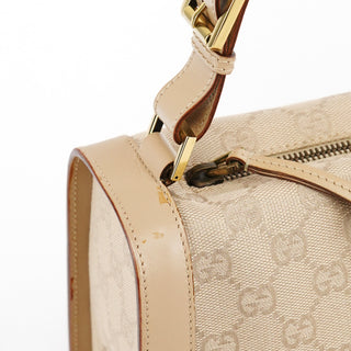 Gucci 92706 Beige GG Canvas Shoulder Bag