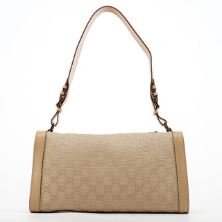 Gucci 92706 Beige GG Canvas Shoulder Bag