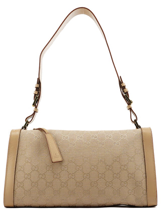 Gucci 92706 Beige GG Canvas Shoulder Bag