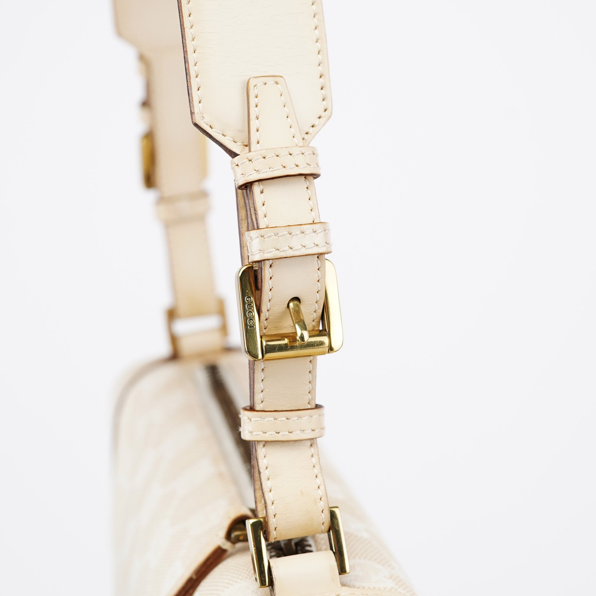 Gucci 92707 Off White GG Shoulder Bag