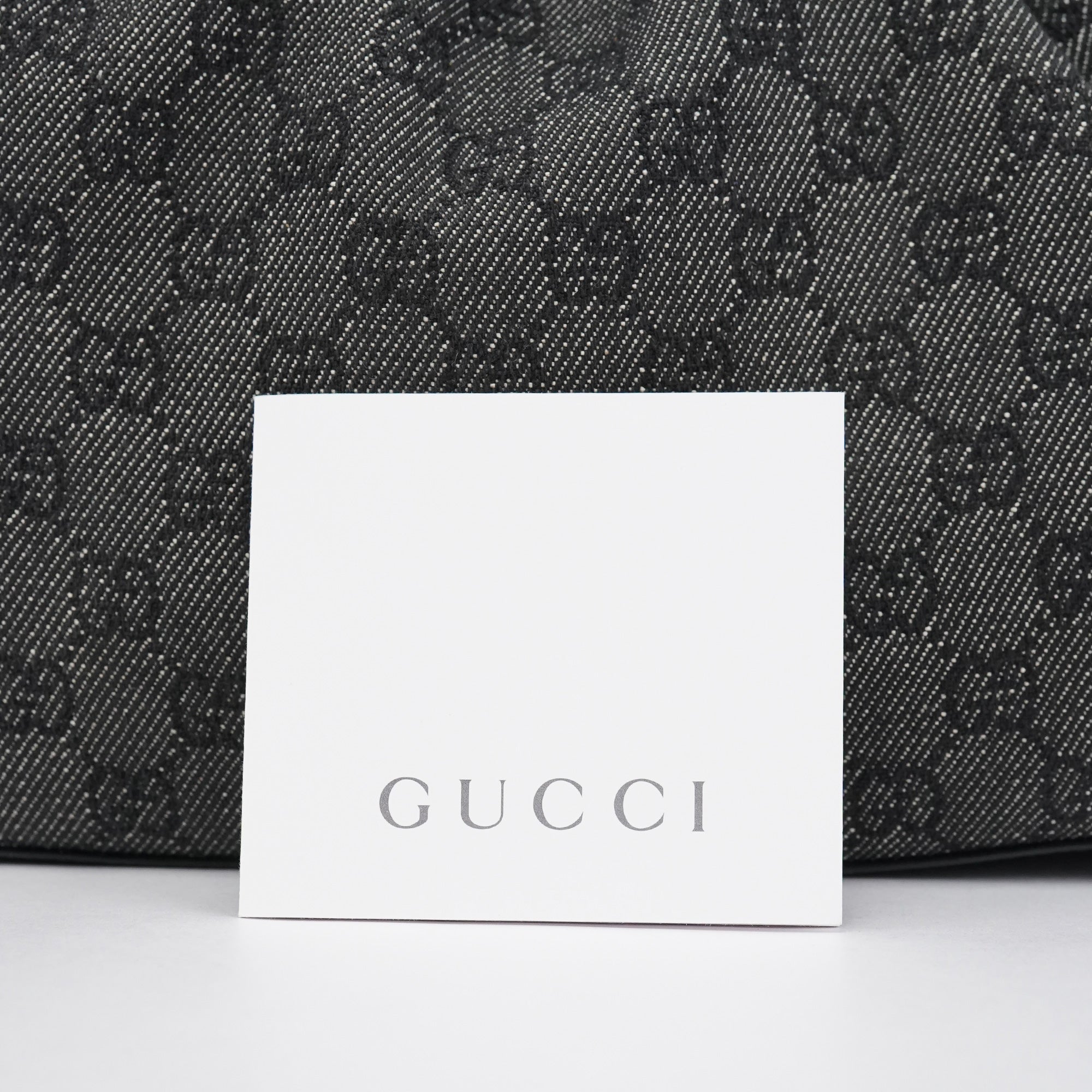 Gucci 92708 Sac Bamboo en denim GG anthracite